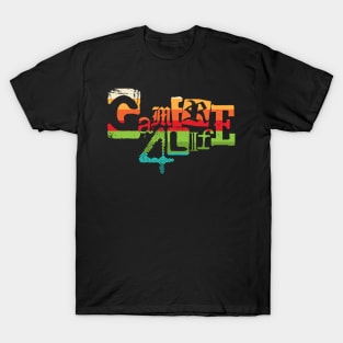 Gamer 4 Life text 8.0 T-Shirt